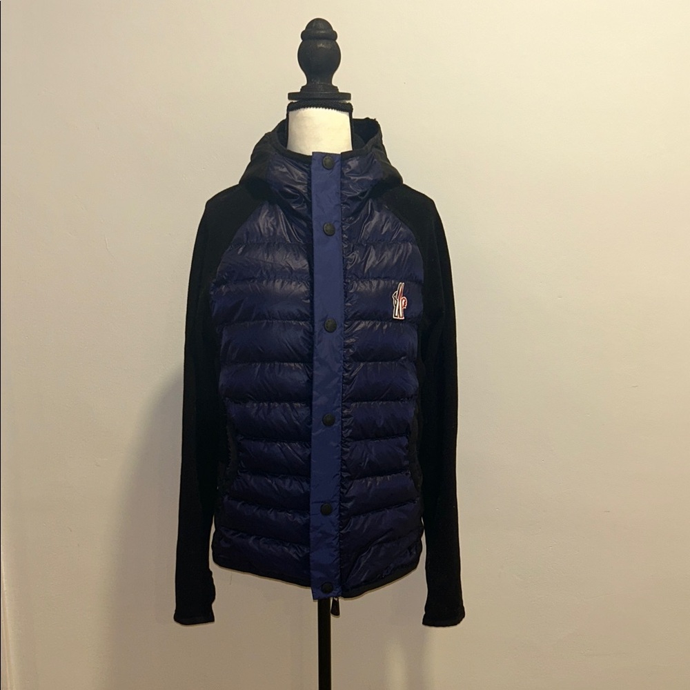 Moncler Women's Navy and Black Jacket